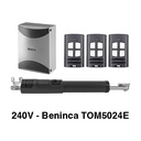 240V Beninca Single Swing Gate Motor TOM5024E - Complete Kit