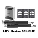 240V Beninca Double Swing Gate Motor TOM5024E - Complete Kit