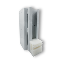 White Sliding Nylon Block + White Steel Holder Kit