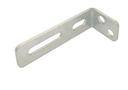 Sliding Gate Guide Angle Bracket - 150x60mm, To Suit M18, Silver