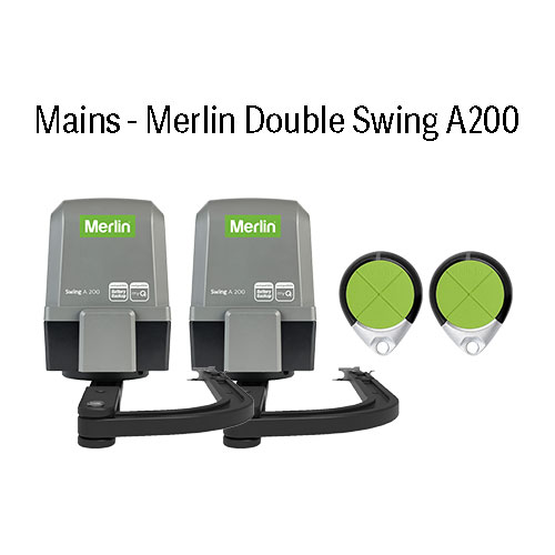 Mains Voltage Merlin Double Swing A200 Articulated Arm Kit