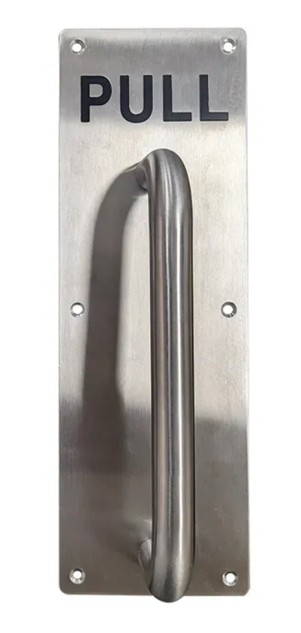 Swing Gate Stainless steel PULL PLATE with Handle