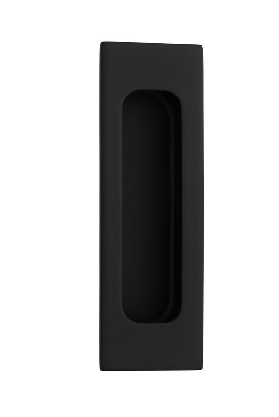 Gate Handle - Pull Handle, 120x40mm - Stainless Steel in Matt Black