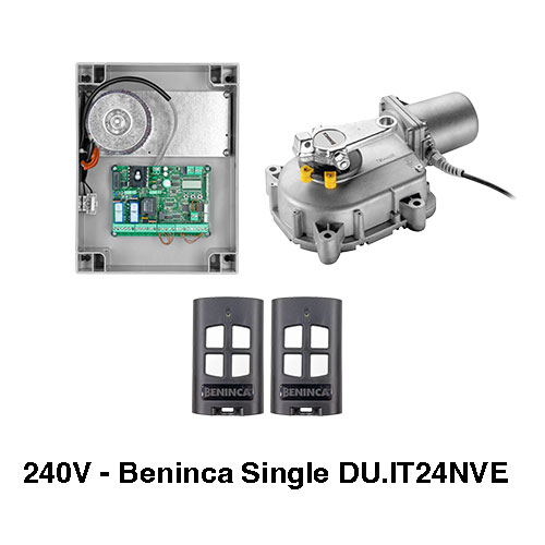 240V Beninca DU.IT24NVE Single Underground Swing Gate Motor - Complete Kit