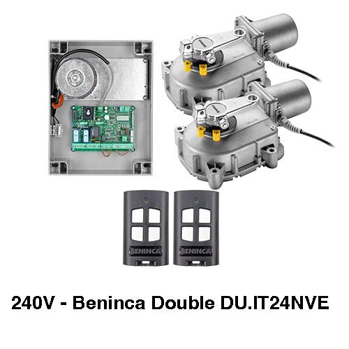 240V Beninca DU.IT24NVE Double Underground Swing Gate Motor - Complete Kit