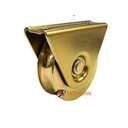 Zinc Plated Sliding Gate Wheel - 50mm U Groove External - Double Bearing