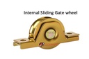 Zinc Plated Sliding Gate Wheel - 70mm U Groove Internal - Double Bearing