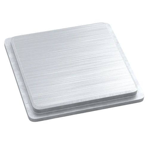 Aluminium Rectangular End Cap Square for tube size 100x100mm (2mm wall) - Round Edge