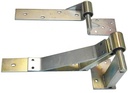 Residential Rising Gate Hinges - Type A, Silver, RH Side - Pair