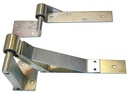 Residential Rising Gate Hinges - Type B, Silver, LH Side - Pair
