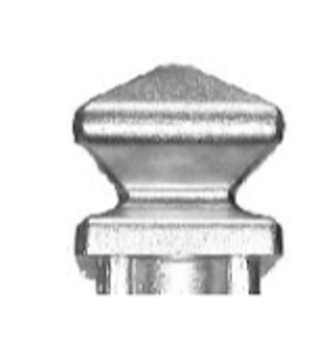 Aluminium Post Spear Dome- Male for 50x50mm tube