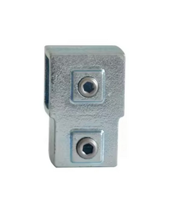 Tigerclamp Double Galvanised Square Connector Short TEE  Fit 40x40mm Tube