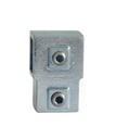 Tigerclamp Double Galvanised Square Connector Short TEE  Fit 40x40mm Tube