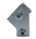 Tigerclamp Double Galvanised Connector Clamp on Tee  Fit 40x40mm Tube