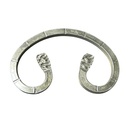 Steel C Scrolls  125x80x12x8mm with notched - Zinc Plated