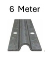 Galvanised steel U Groove Above Ground Floor Track for Sliding Gates 6 Metres (pick up only)