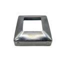 Square Steel Base Plate Cover: 75x75mm Post, 150x150mm Base
