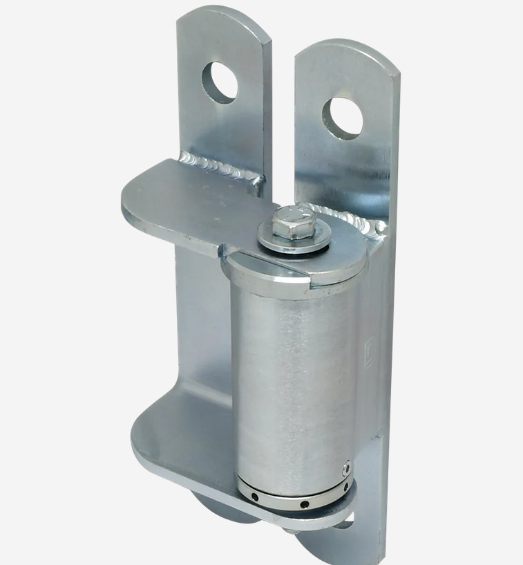 D&D Steel Self Closing BadAss Bolt-on Face Mount Hinge - Zinc Finish, Up To 140kg - Single