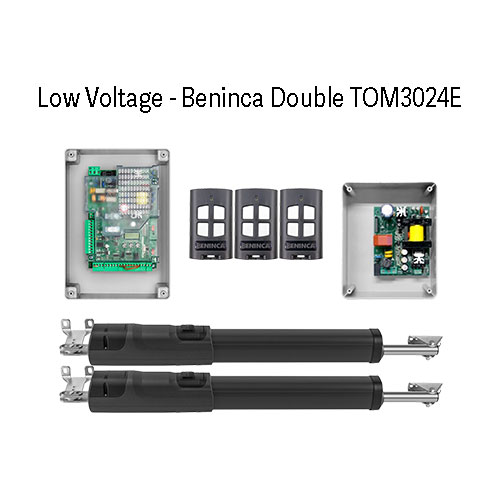 Low Voltage Beninca Double TOM3024E Kit