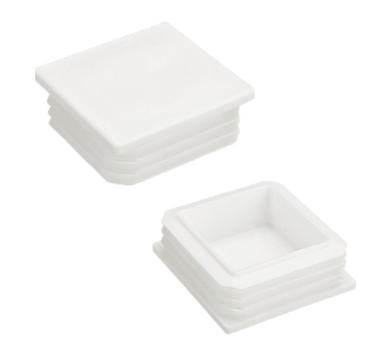 Plastic square cap 32x32mm (1.2-1.6mm wall thickness)
