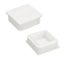 Plastic square cap 32x32mm (1.2-1.6mm wall thickness)