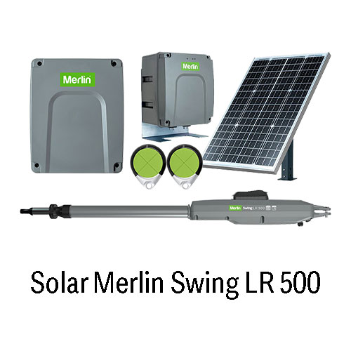 Solar Merlin Swing LR 500 Single Rural Gate Opener