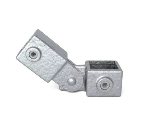 Tigerclamp Double Galvanised Connector Single Swivel Combination, Fit 40x40mm Tube