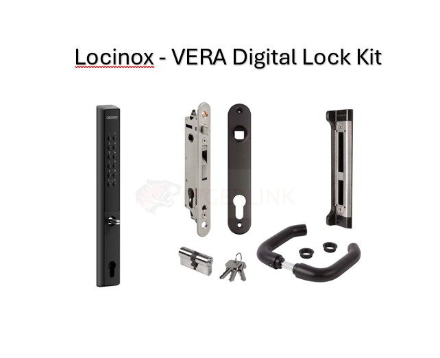 Locinox - VERA Digital Wireless Access Control with Forty lock complete Kit for 40mm Frame-Black