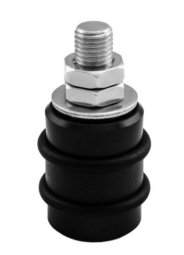 [WH133] Top Guide Roller for Sliding gate size 40x60mm Black with Rubber Rings