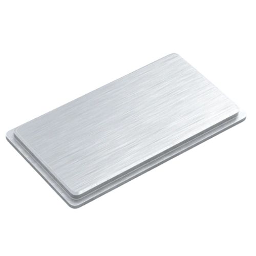[CPAC176] Aluminium Rectagular End Cap Square for tube size 100x50mm (2mm wall) - Square Edge
