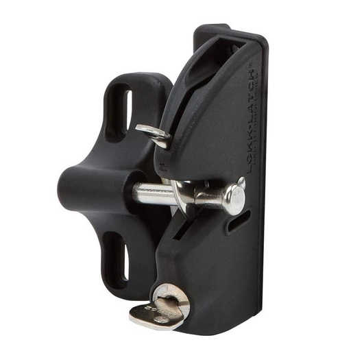 [FK433] D&D LokkLatch General Purpose Gate Latch- Black, Single Sided, Keyed Different LL3A