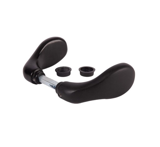 [MKLH339] Locinox Insert Mortice Lock Handle - 3000CB - Aluminium in Matt Black - Pair