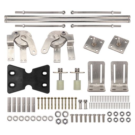 [BF001] Trackless Bi-Folding Gate Hardware For Swing Gate 1m-1.6m One Leaf (Pull to Open)