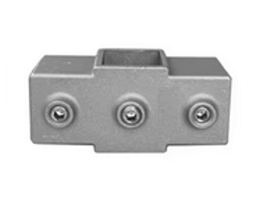 [STKC119] Tigerclamp Double Galvanised Connector 2 Socket Cross  Fit 40x40mm Tube