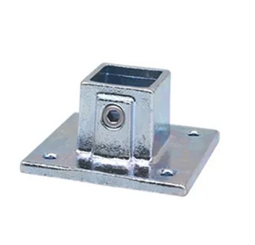 [STKC131] Tigerclamp Double Galvanised Connector Base Flange  Fit 40x40mm Tube