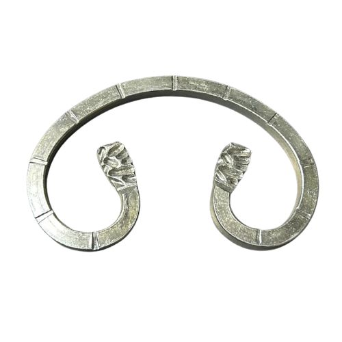 [MT112] Steel C Scrolls  125x80x12x8mm with notched - Zinc Plated