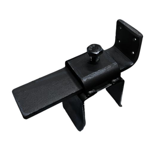 [SGSB407B] Steel Sliding Gate Holder/Catcher for Gates 50mm, Mounting Bracket Black