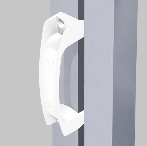 [MKLH012] D&D Ergonomic Gate Handle, Reversible for Right or Left Handing White