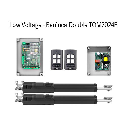 [MOT370DLVK] Low Voltage Beninca Double TOM3024E Kit