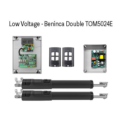 [MOT373DLVK] Low Voltage Beninca Double TOM5024E Kit