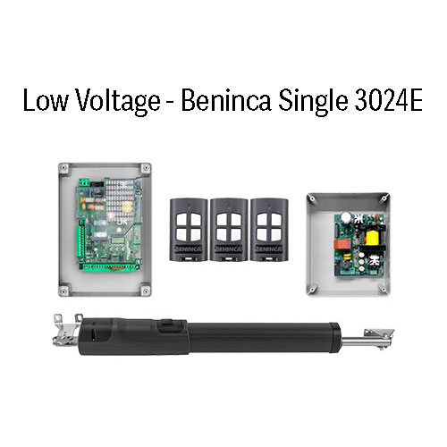 [MOT370SLVK] Low Voltage Beninca Single TOM3024E Kit