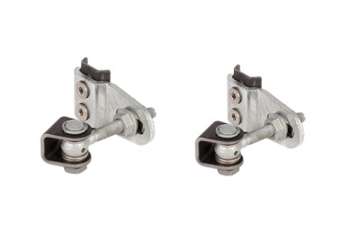 [HN020] Locinox GBMU4D12 Galvanised Adjustable Swing Gate Hinge - 12mm Pin, 4D 180° Rotation - Pair