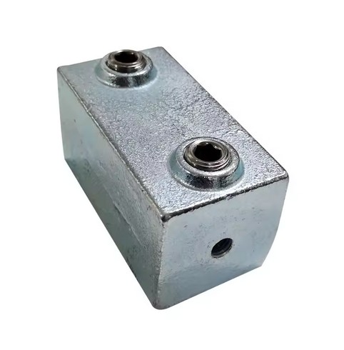 [STKC149M] Tigerclamp Double Galvanised Connector Square Sleeve JointFit 40x40mm Tube