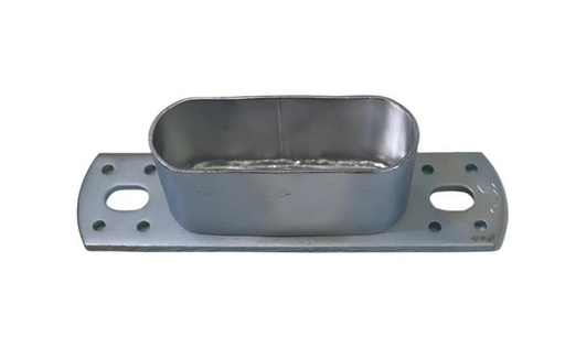 [BK522] Rail End Joiner Cattle 115x42 Oval Stock Yard