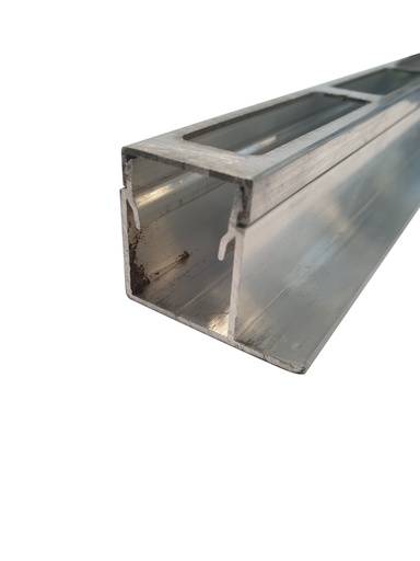 [AF107] Aluminium Click in F Channel suit 50x10mm  8000mm Mill Finish (Cover not include)(Pick up only)
