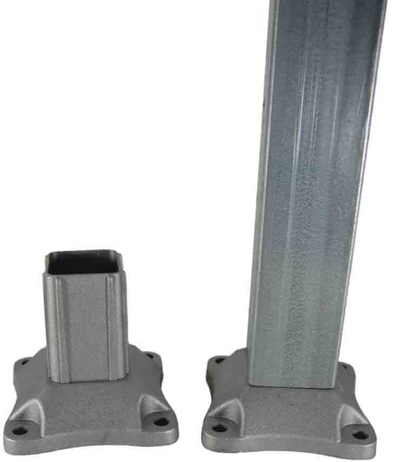 [SE212] Aluminium Post Base for post size 65x65mm base 120x80x10mm