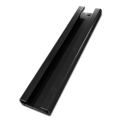 [SBHD379] Aluminium Sliding Gate block holder  size 400x80mm - powder coated Black