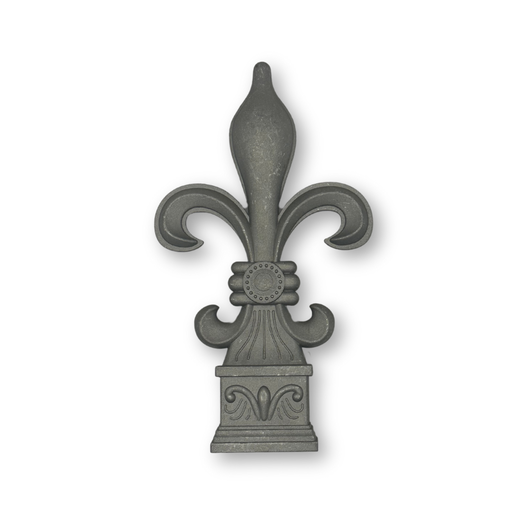 [MS714] Aluminium Spear: Fleur-de-lis Female Shaped to fit over 25x25mm SHS