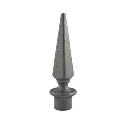 [MS758] Aluminium Fence Spear: Pyramid Female to fit over 19mm Round Tube