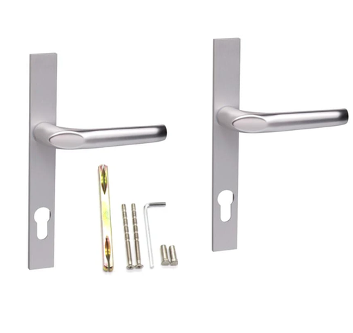 [FK267] Aluminium Swing Gates Lever Handle Set - Handle Grey colour